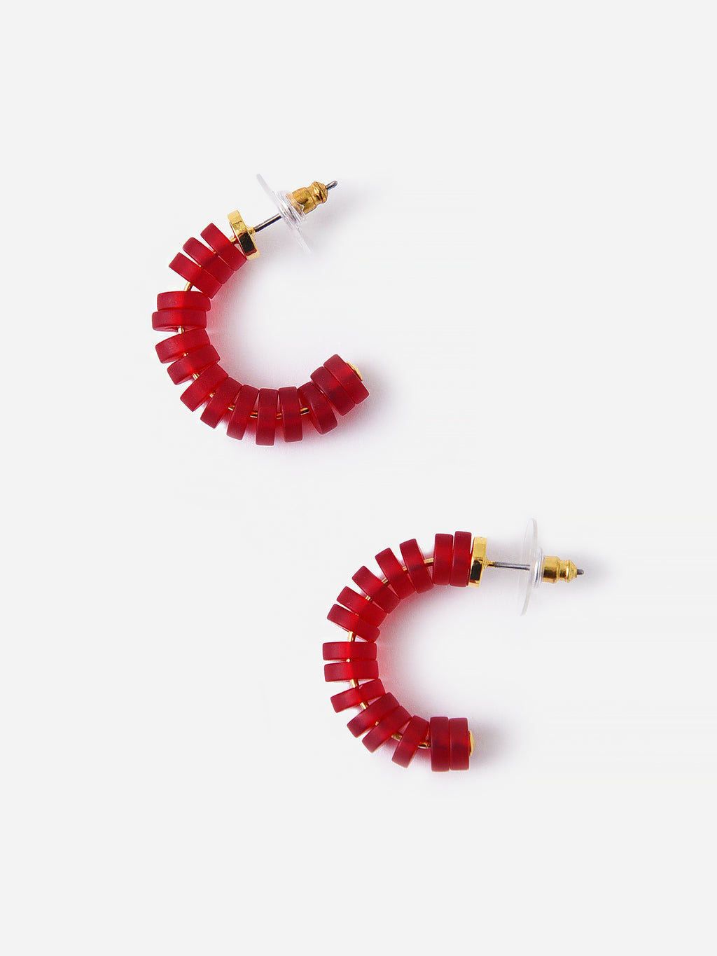 Lele Sadoughi Majorca Beaded Hoop Earrings - Saint Bernard