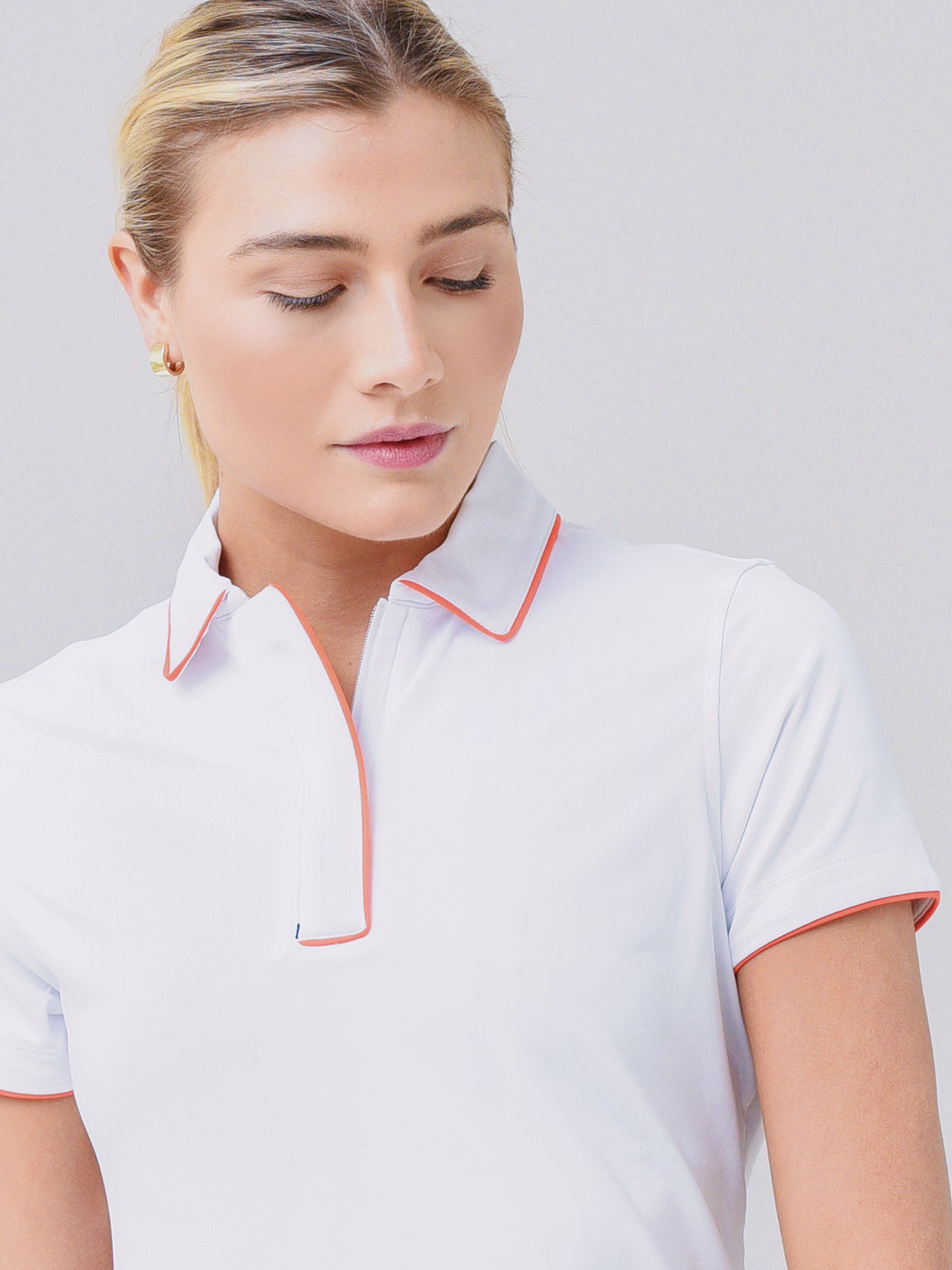 Peter Millar Crown Sport Collection Women's Marilynn Hidden Placket Polo - Saint Bernard