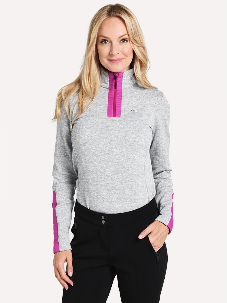 Kjus Women's Forun Half-Zip Midlayer Jacket - Saint Bernard