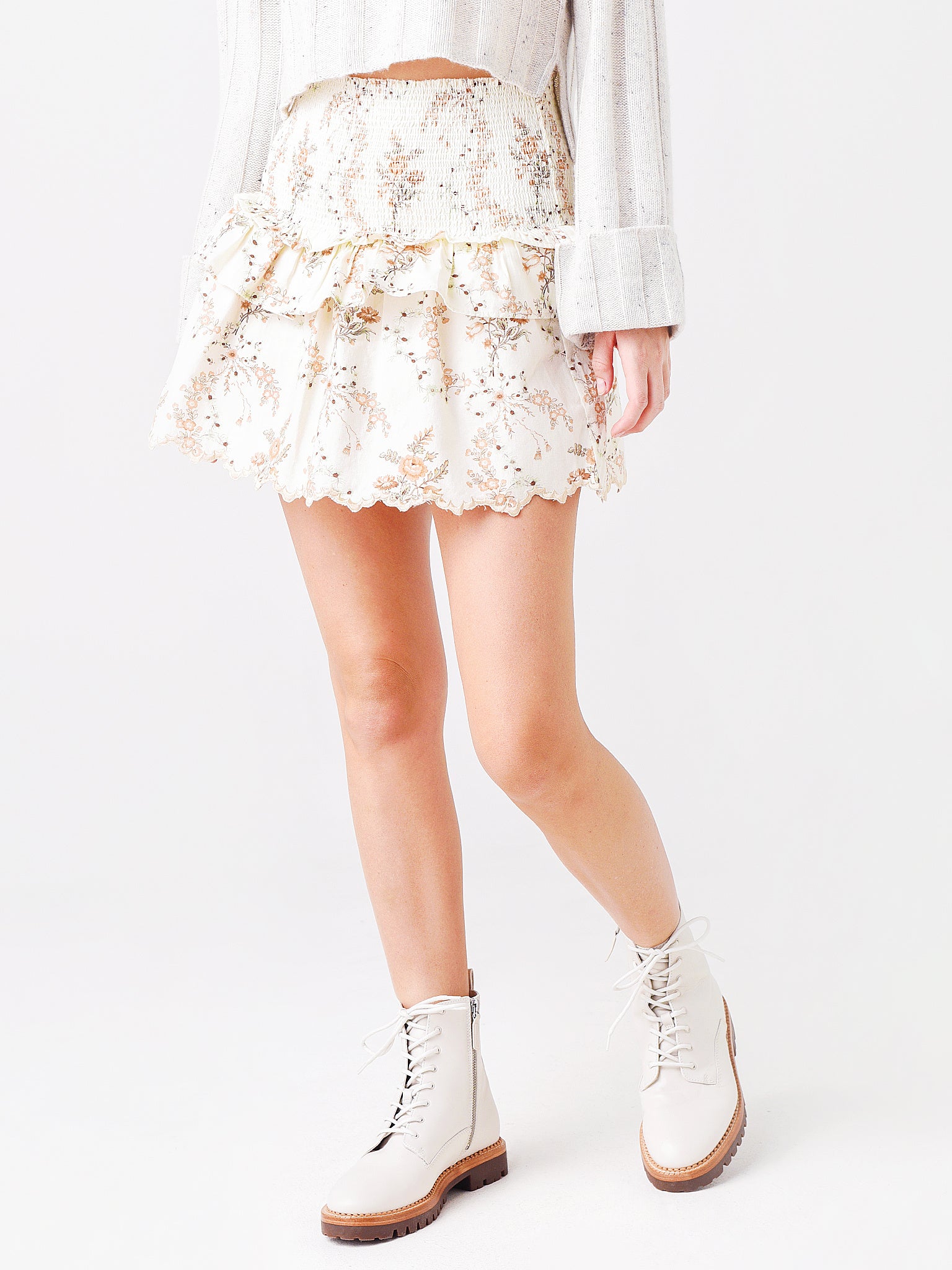 LoveShackFancy Women's Sowa Skirt - Saint Bernard