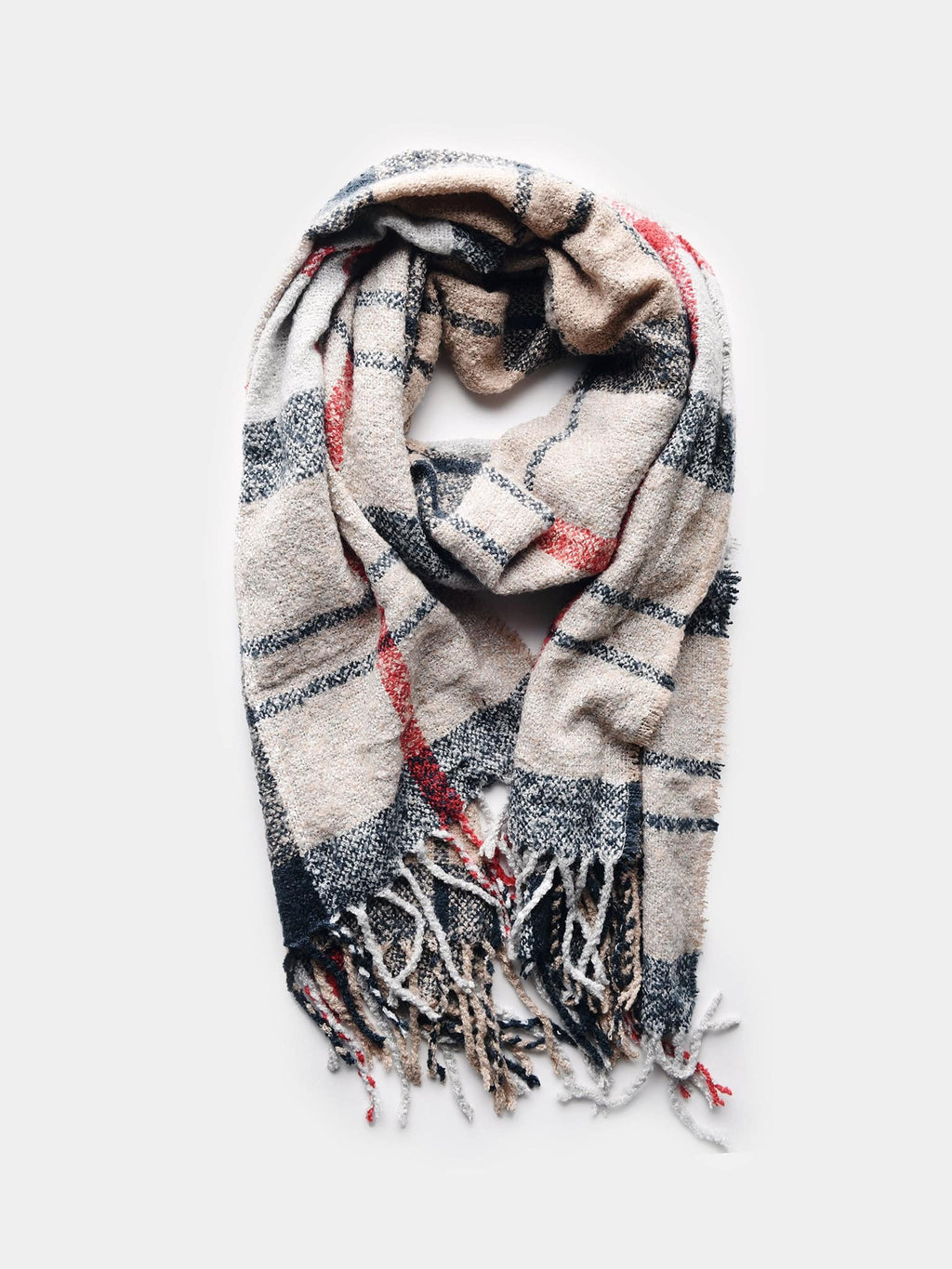 Barbour Women's Tartan Boucle Scarf - Saint Bernard