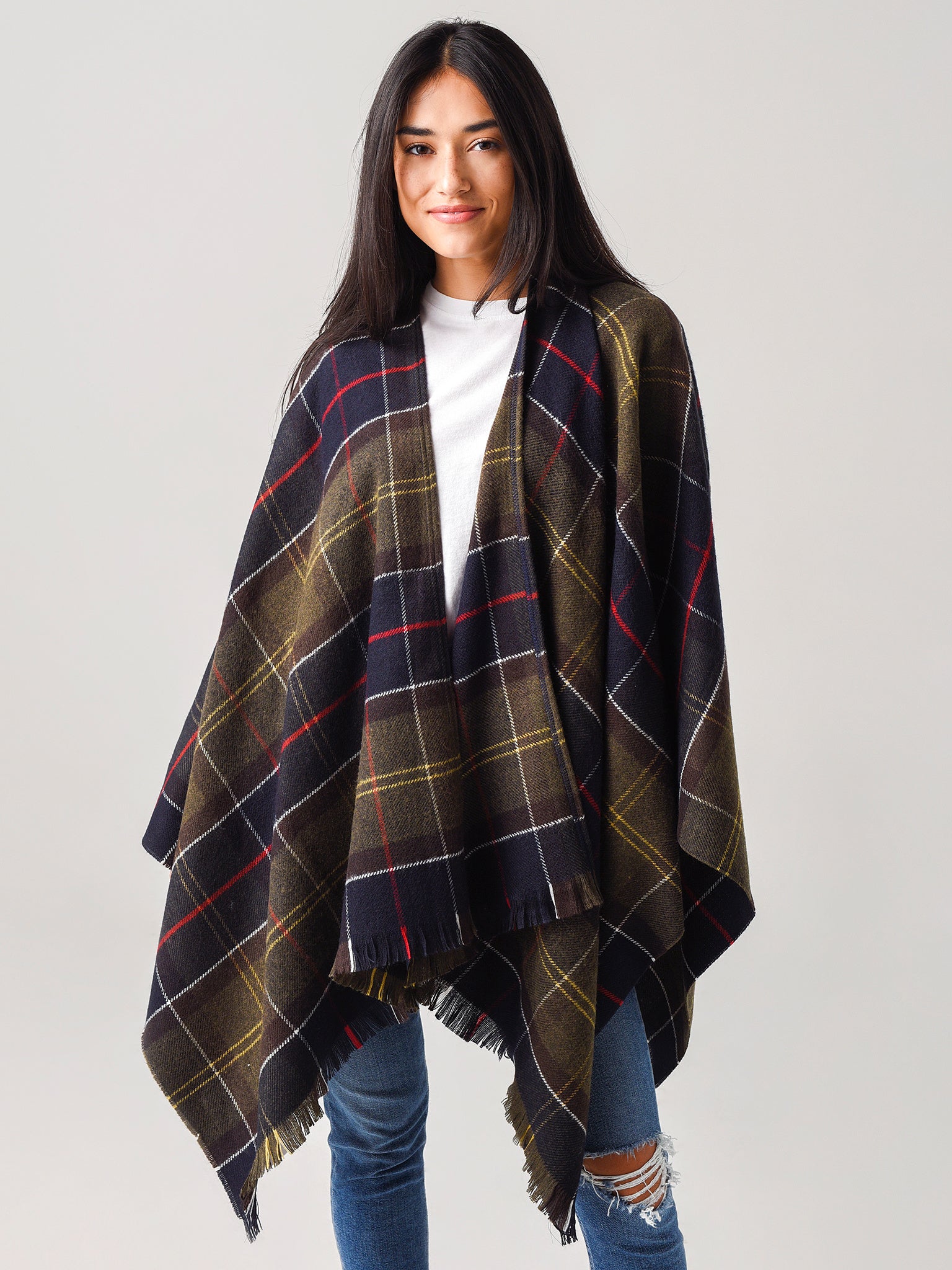 Barbour Women's Staffin Tartan Serape - Saint Bernard