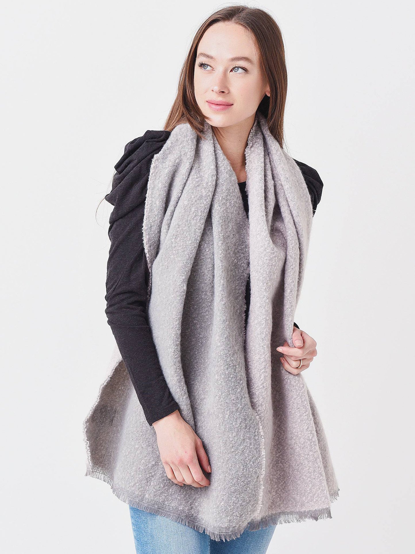 Barbour Women's Lauryn Ombre Boucle Wrap - Saint Bernard