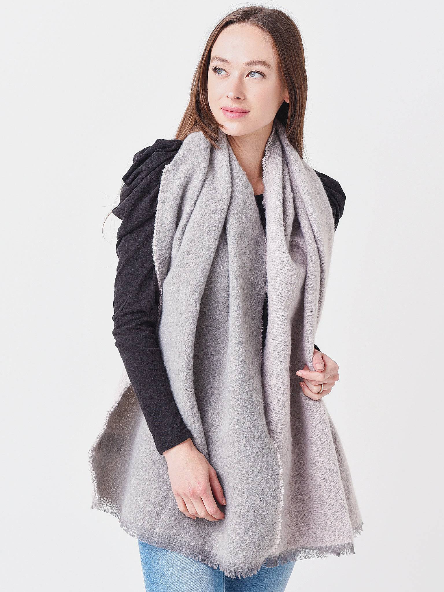 Barbour Women's Lauryn Ombre Boucle Wrap - Saint Bernard