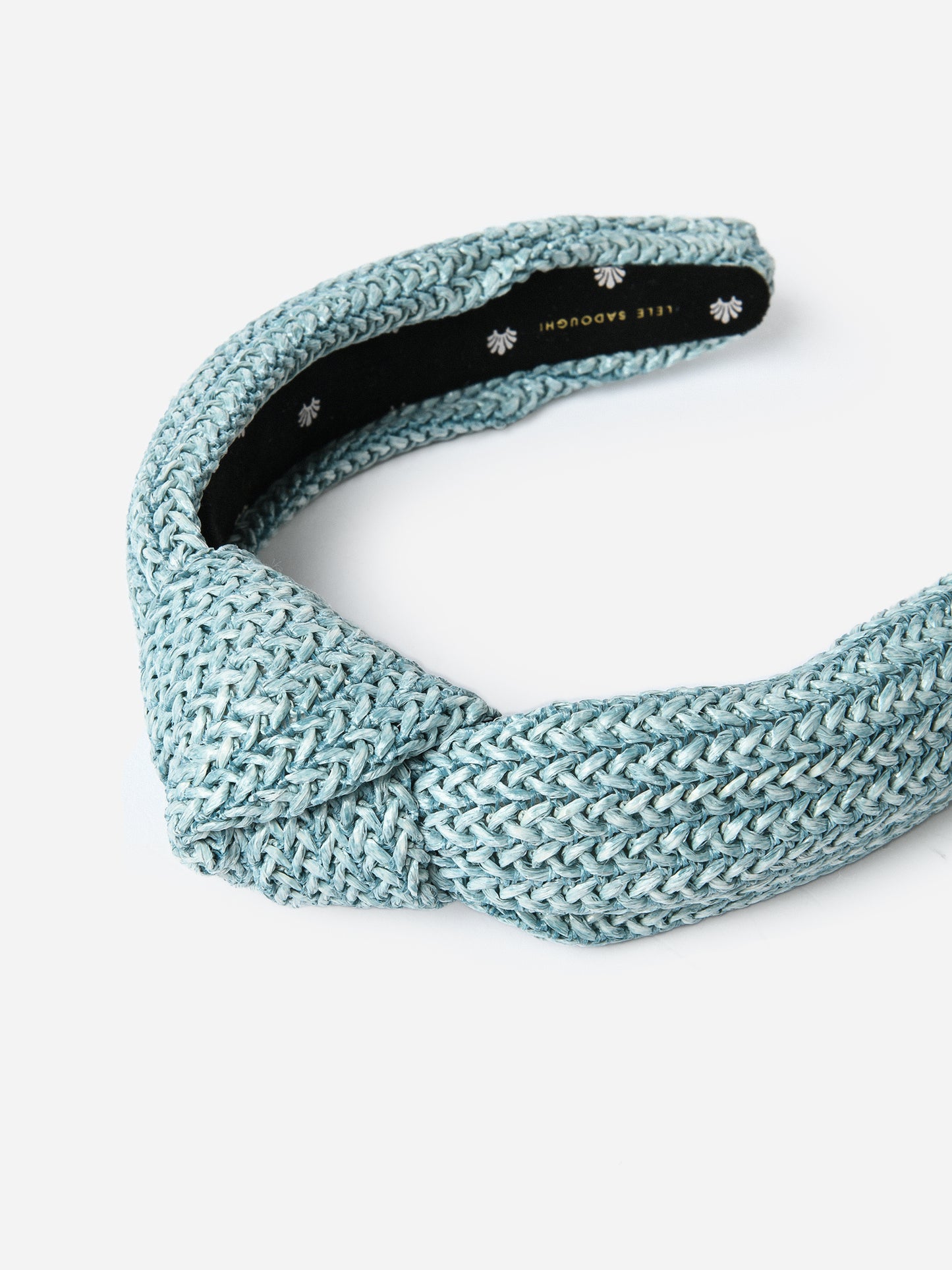 Lele Sadoughi Women's Braided Raffia Knotted Headband - Saint Bernard