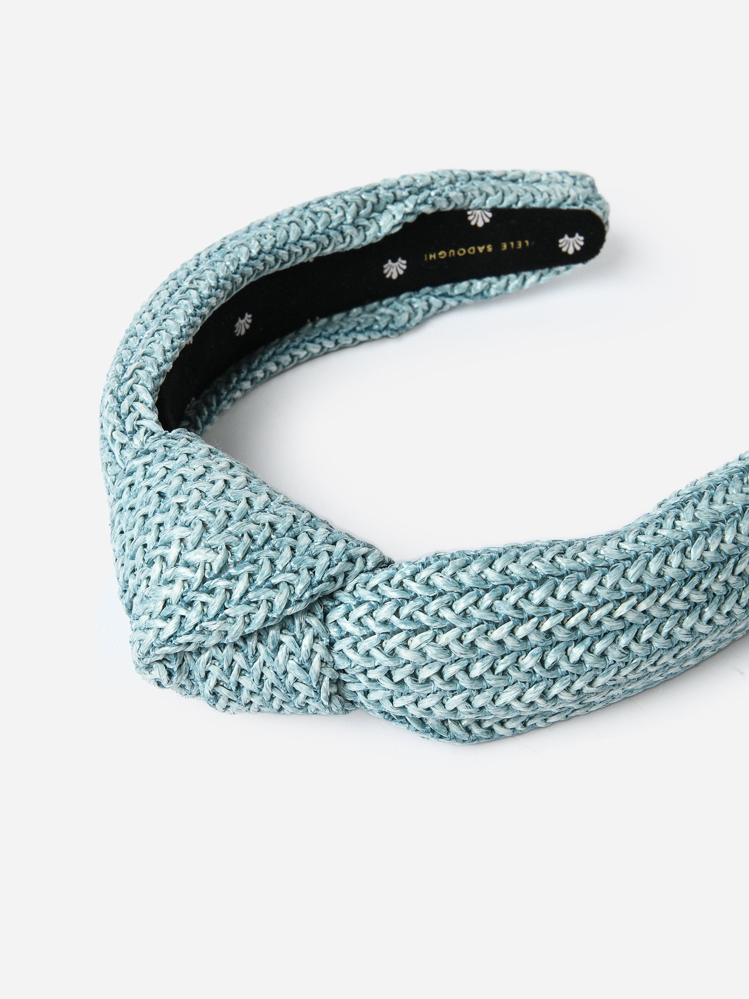 Lele Sadoughi Women's Braided Raffia Knotted Headband - Saint Bernard