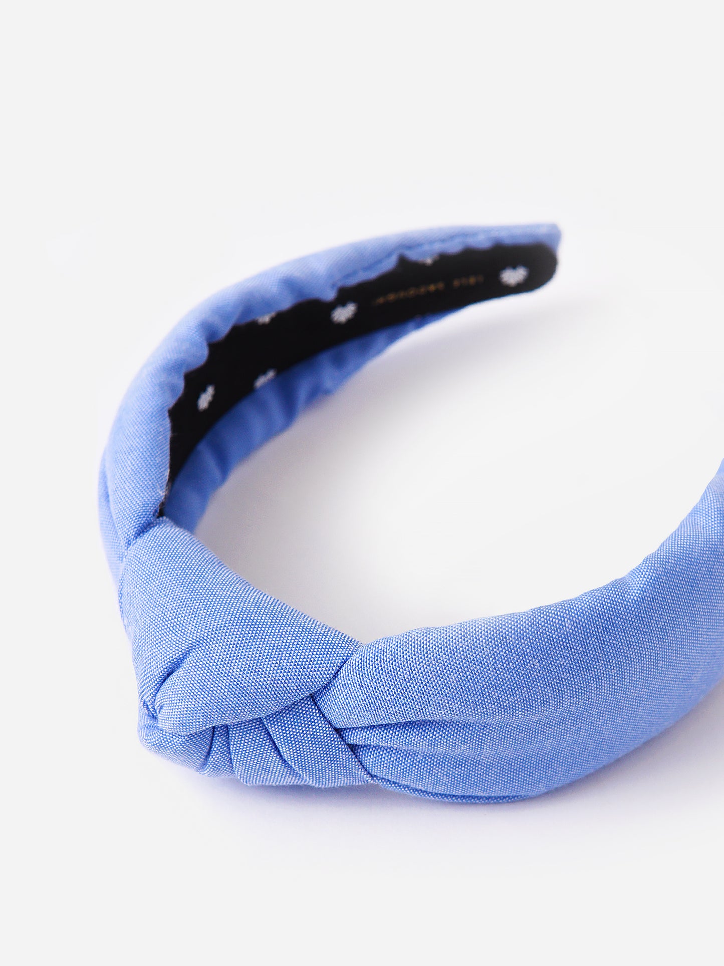 Lele Sadoughi Oxford Cotton Knotted Headband - Saint Bernard