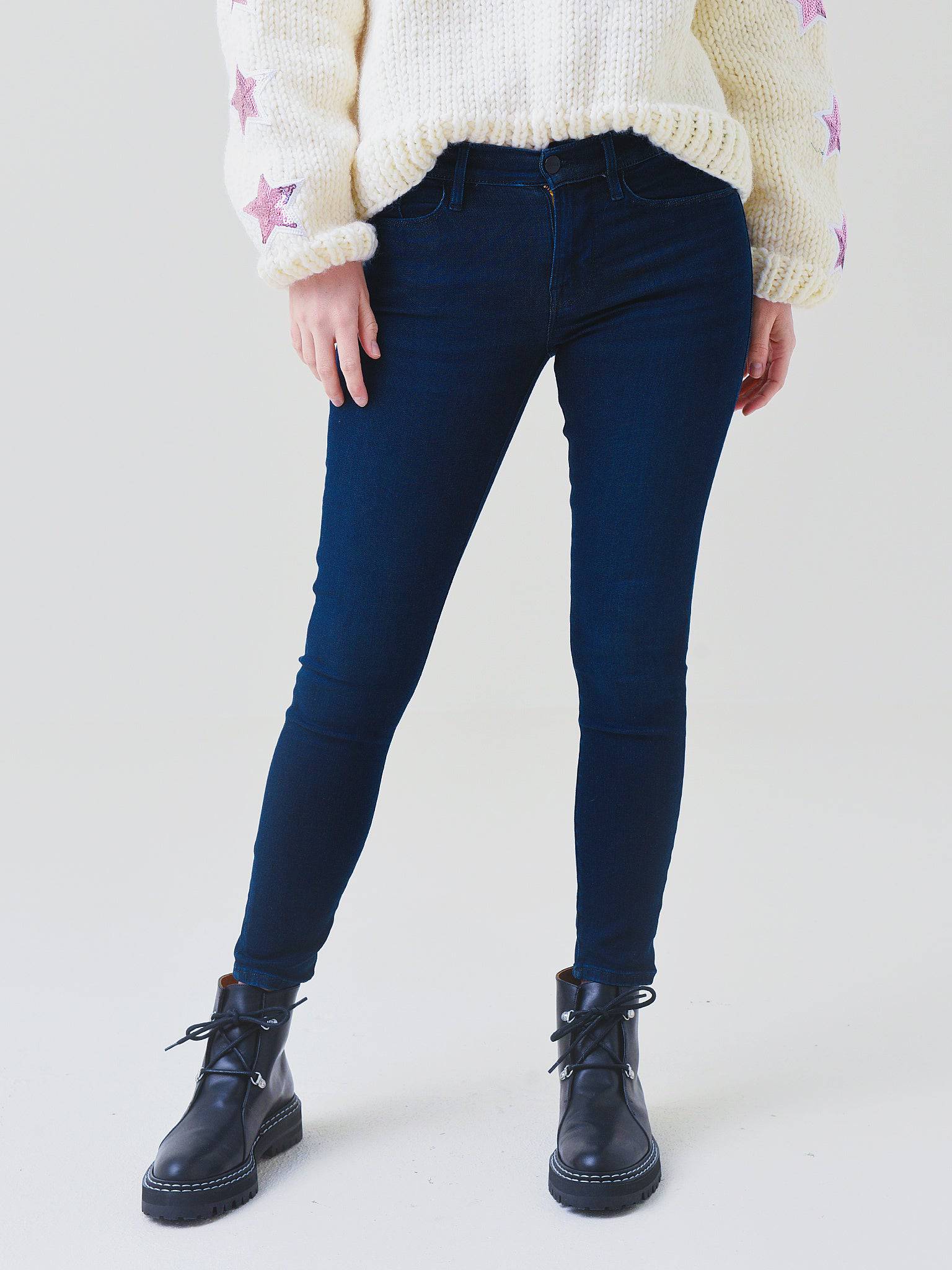 Frame Women's Le Skinny De Jeanne Crop Jean - Saint Bernard