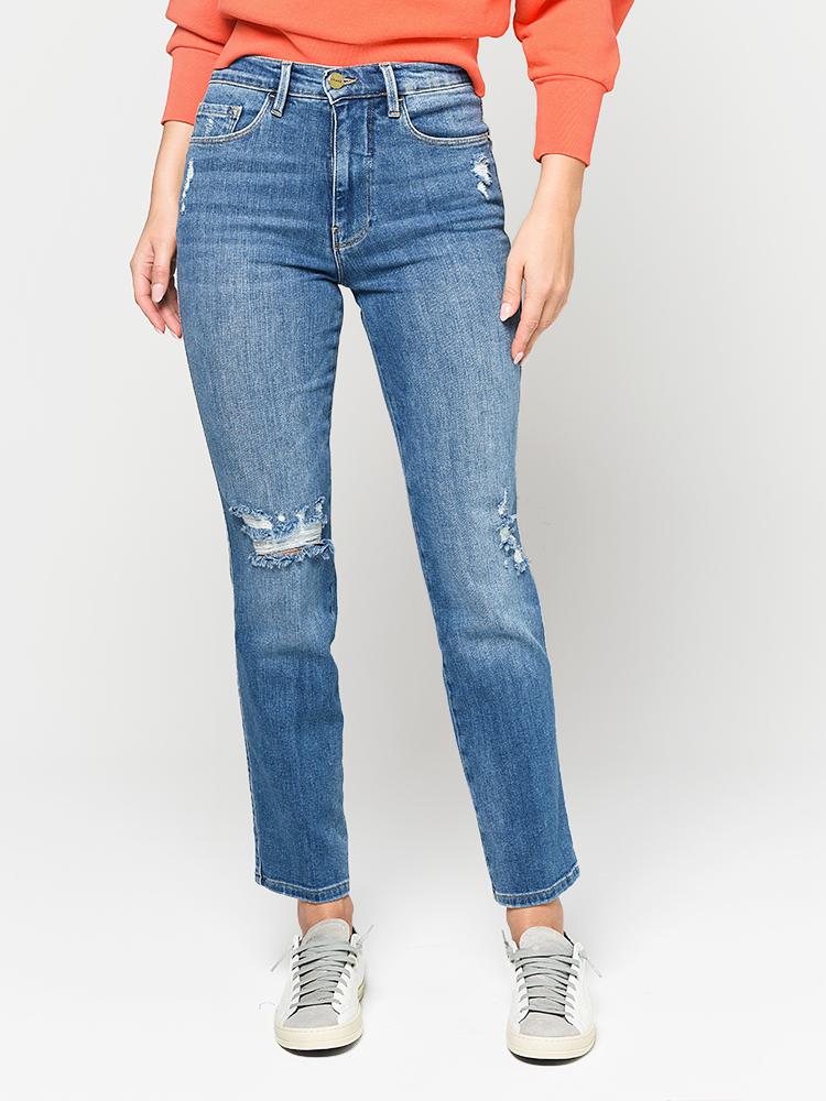 Frame Women’s Le Sylvie Slender Straight Jean - Saint Bernard