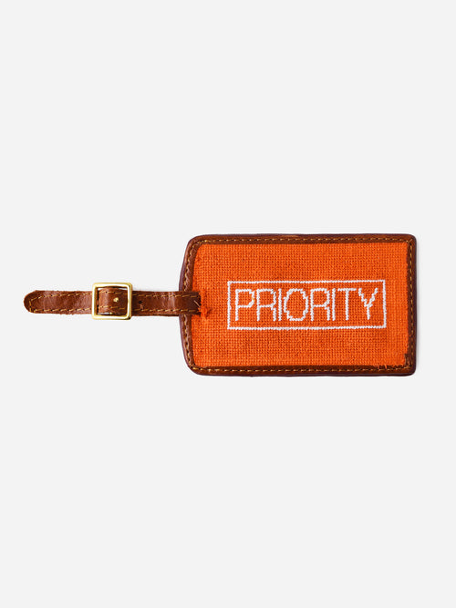 Smathers + Branson Priority Needlepoint Luggage Tag