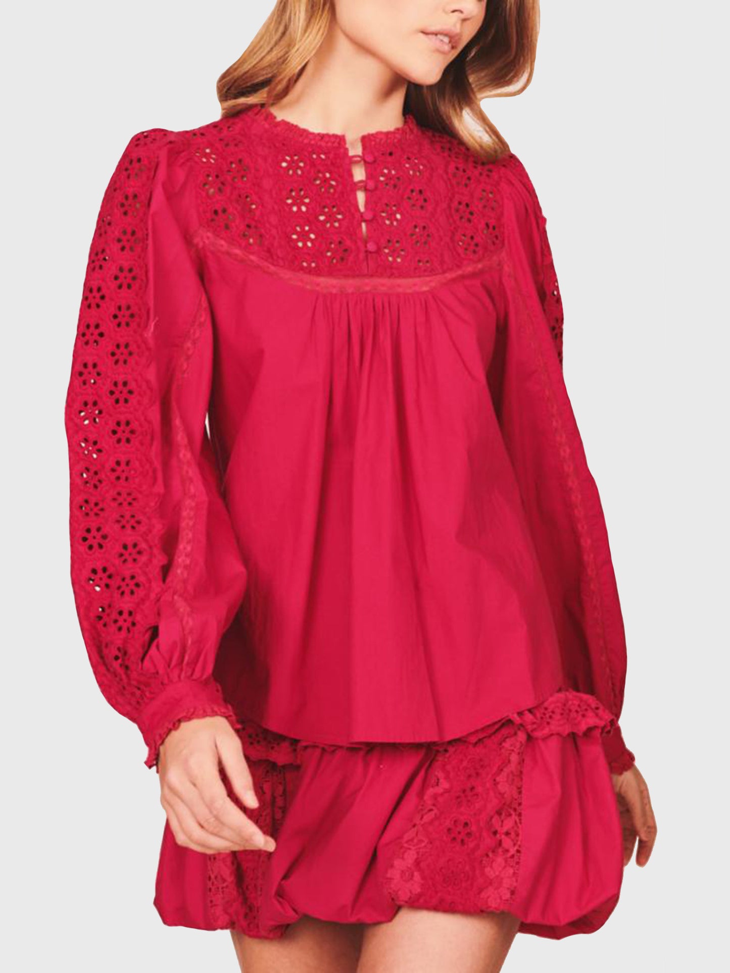 Loveshack Fancy Women's Gail Top - Saint Bernard