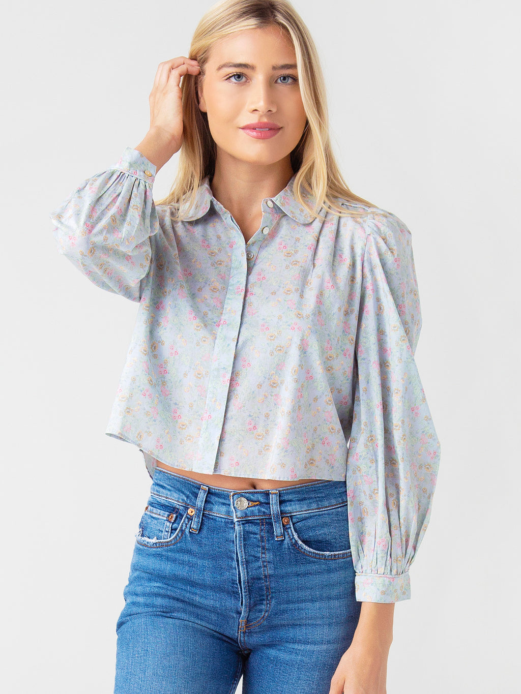LoveShackFancy Women's Sansom Blouse - Saint Bernard