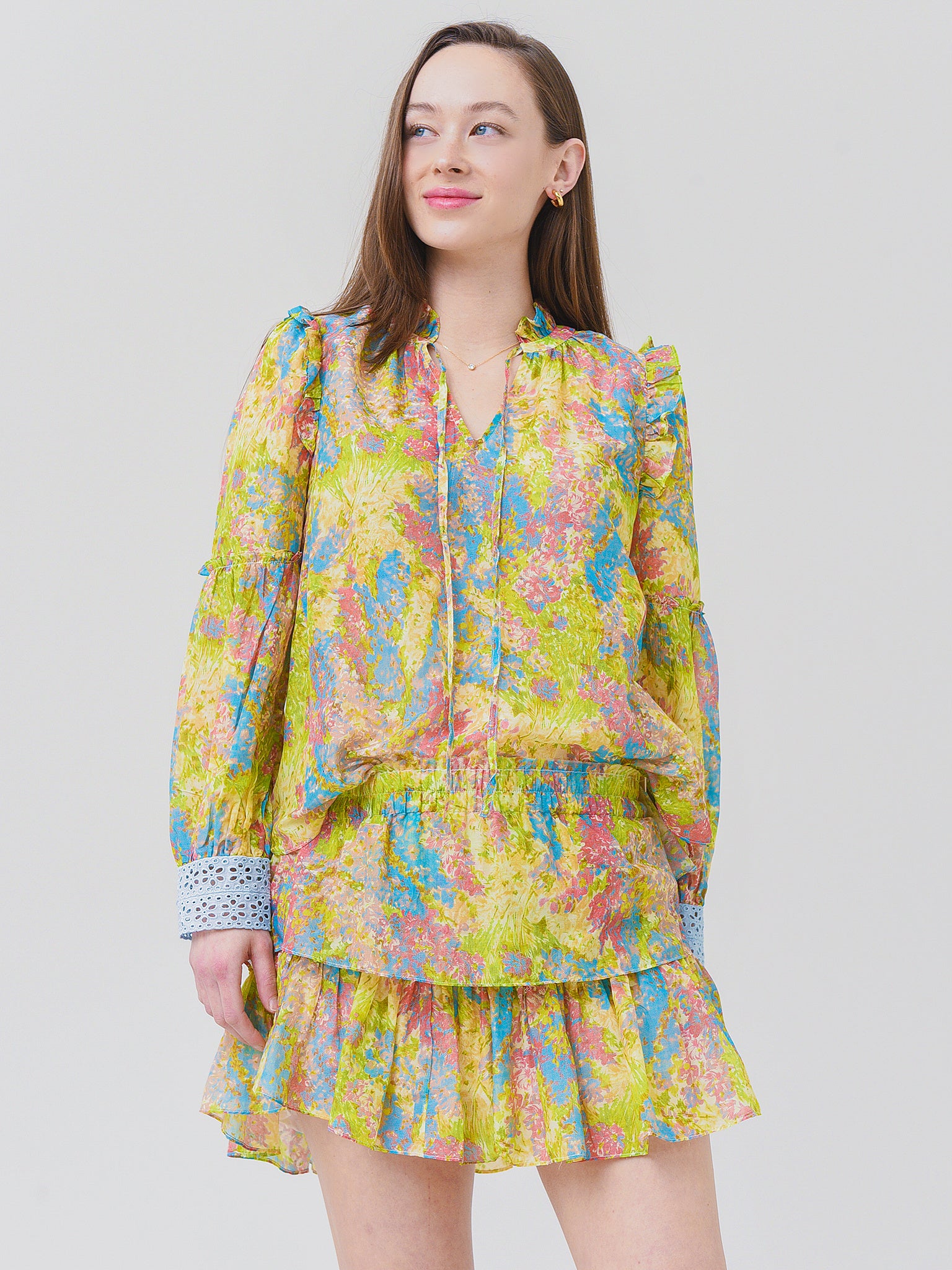 LoveShackFancy Women's Ronalda Blouse - Saint Bernard