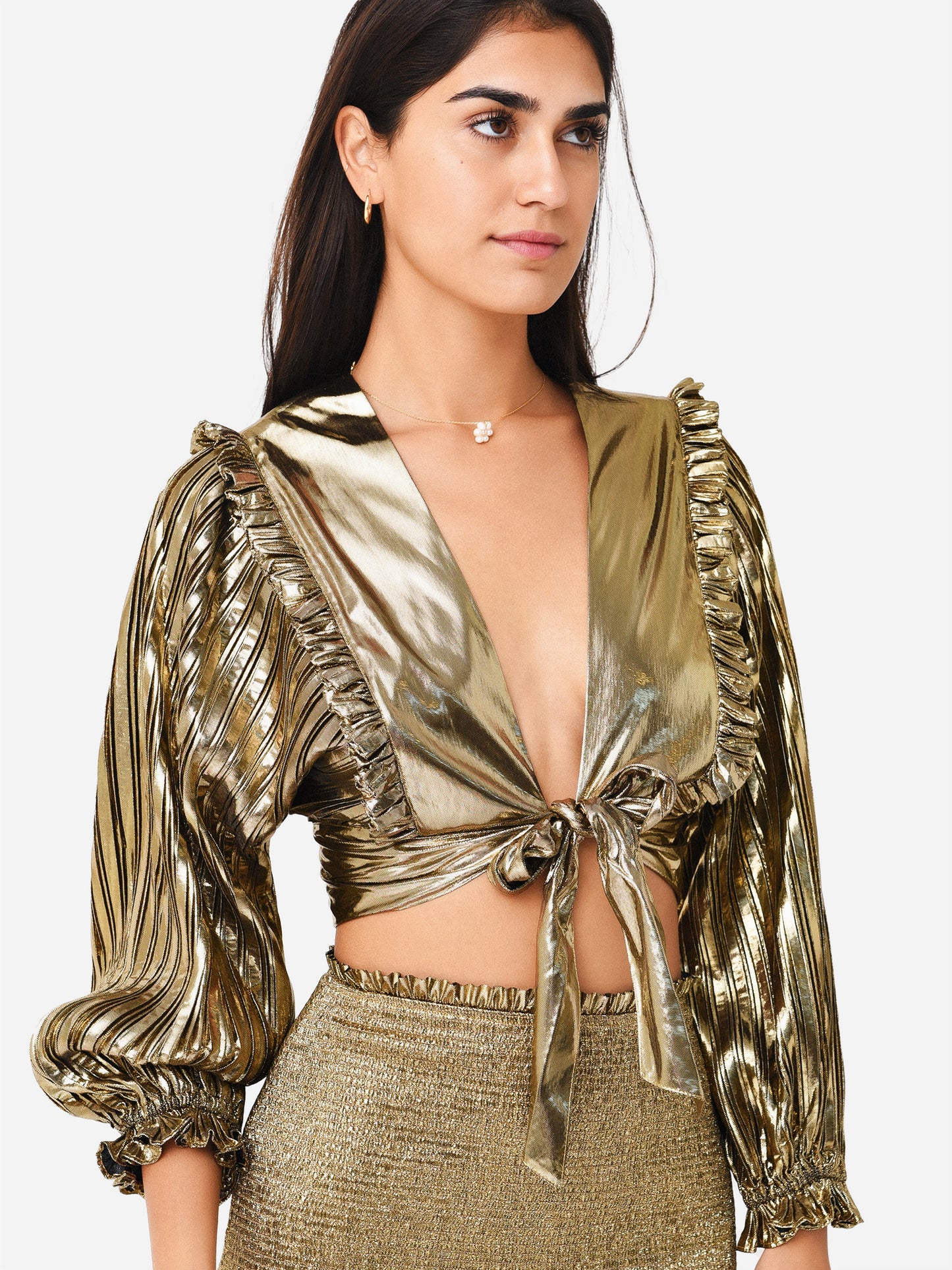 LoveShackFancy Women's Missy Crop Top - Saint Bernard