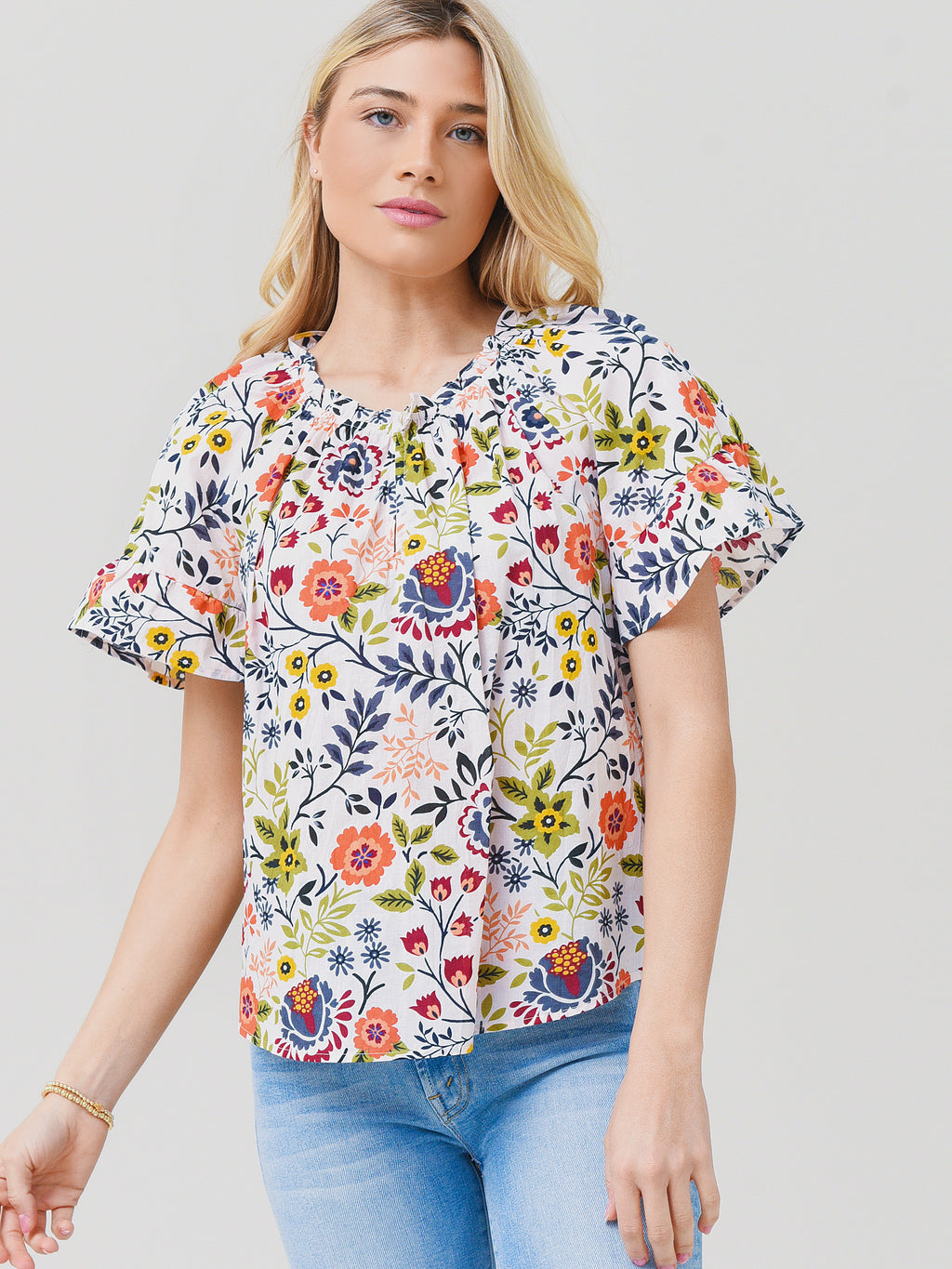 Velvet Women's Lucy Printed Top - Saint Bernard