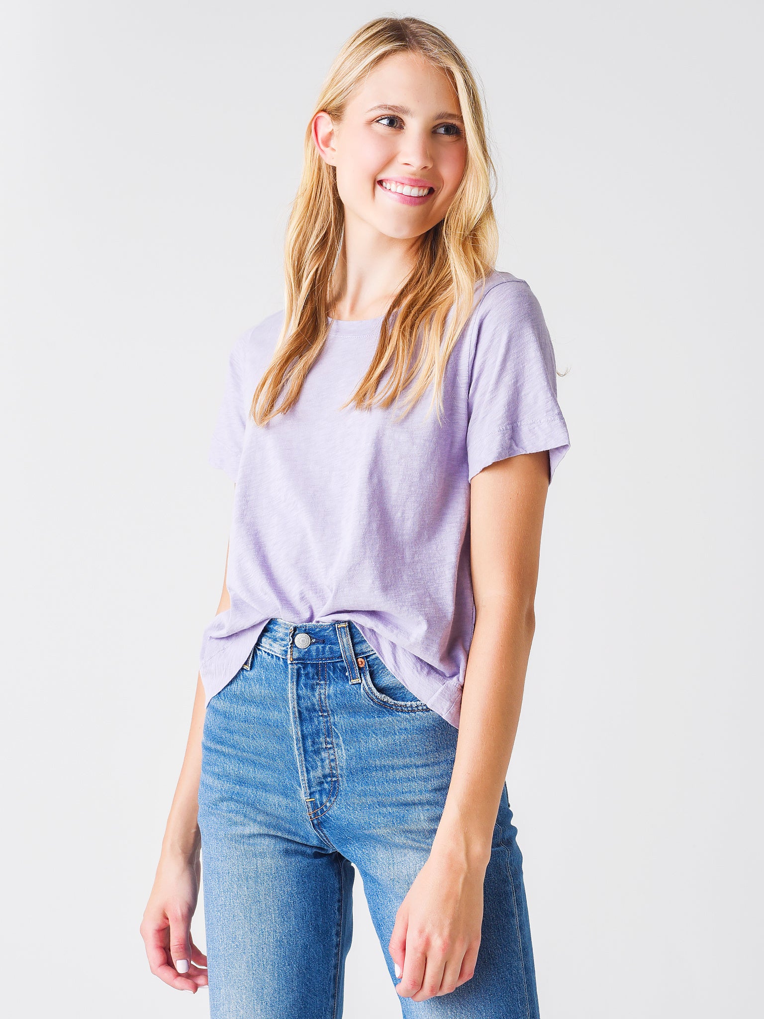 Velvet Women's Lula Cotton Slub Swing Tee - Saint Bernard