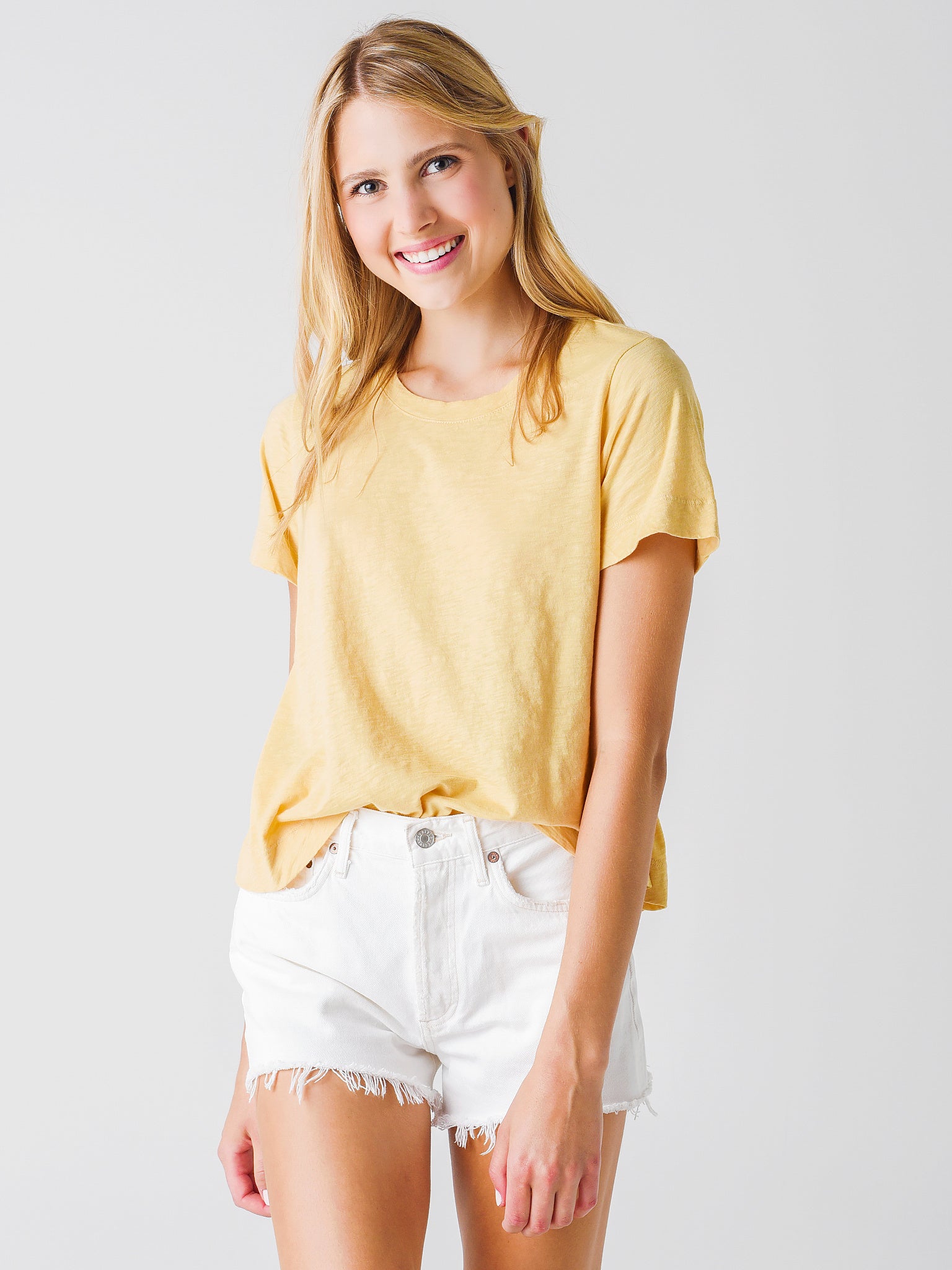 Velvet Women's Lula Cotton Slub Swing Tee - Saint Bernard