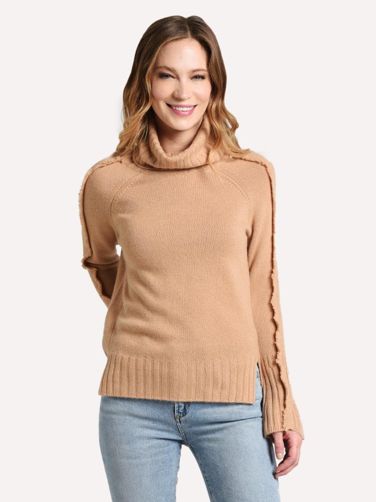 Brochu Walker Jolie Fringe Turtleneck - Saint Bernard