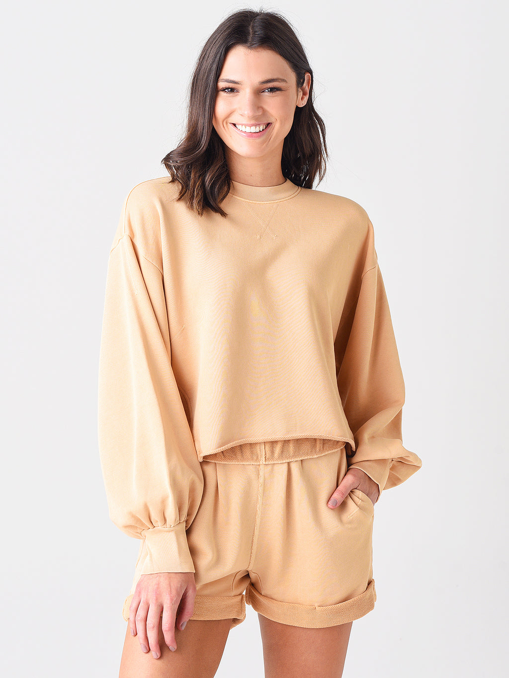 Frame Women's Easy Shirtail Sweatshirt - Saint Bernard