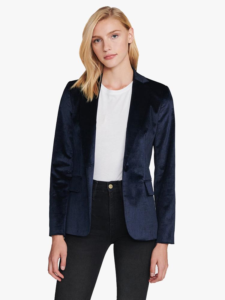 Frame Women’s Velvet Classic Blazer - Saint Bernard