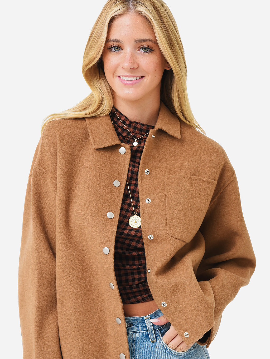 Frame Women's Classic Wool Overshirt - Saint Bernard