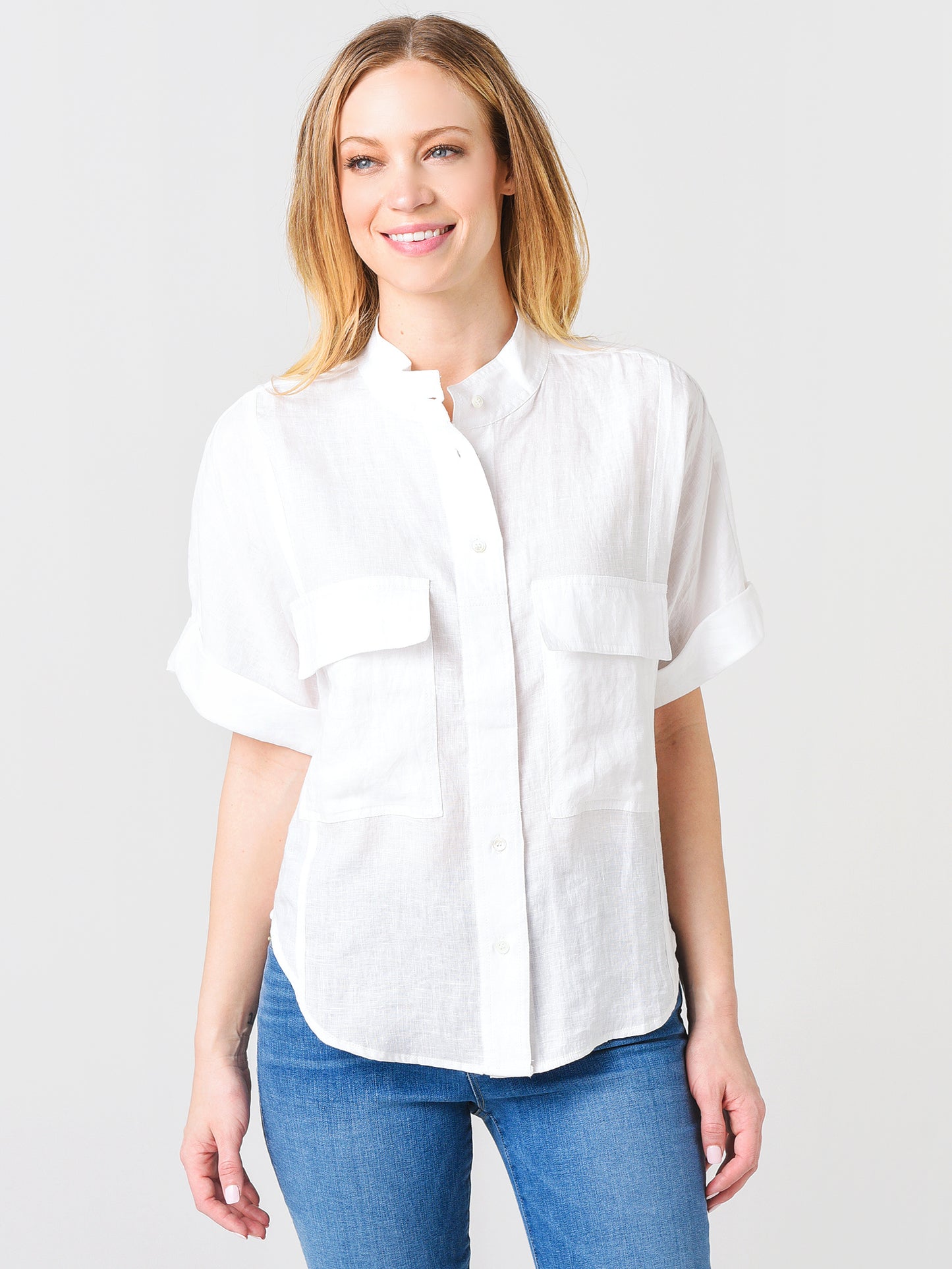 Frame Short Sleeve Clean Safari Shirt