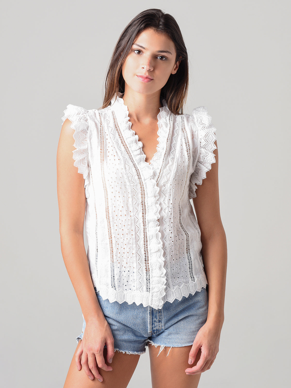 Frame Women's Lauren Top - Saint Bernard