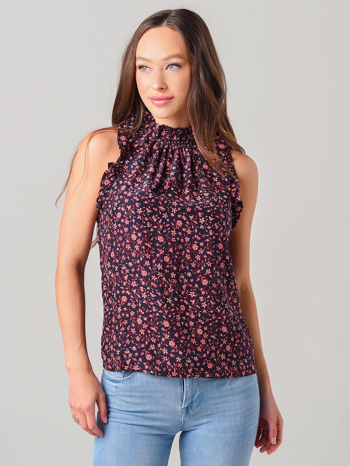 Frame Women's Flounce Sleeveless Top - Saint Bernard