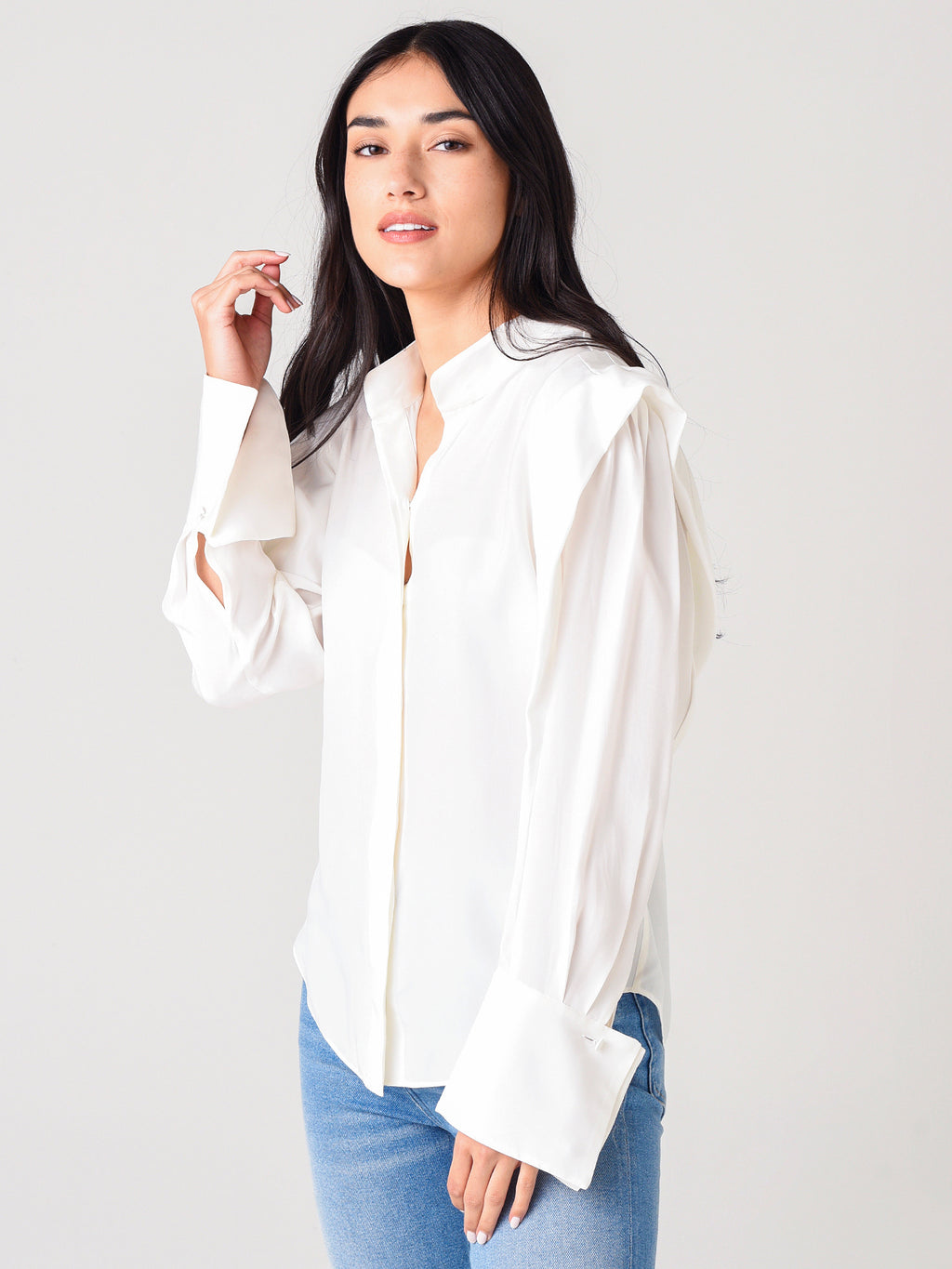 Frame Women's Silk Bella Blouse - Saint Bernard