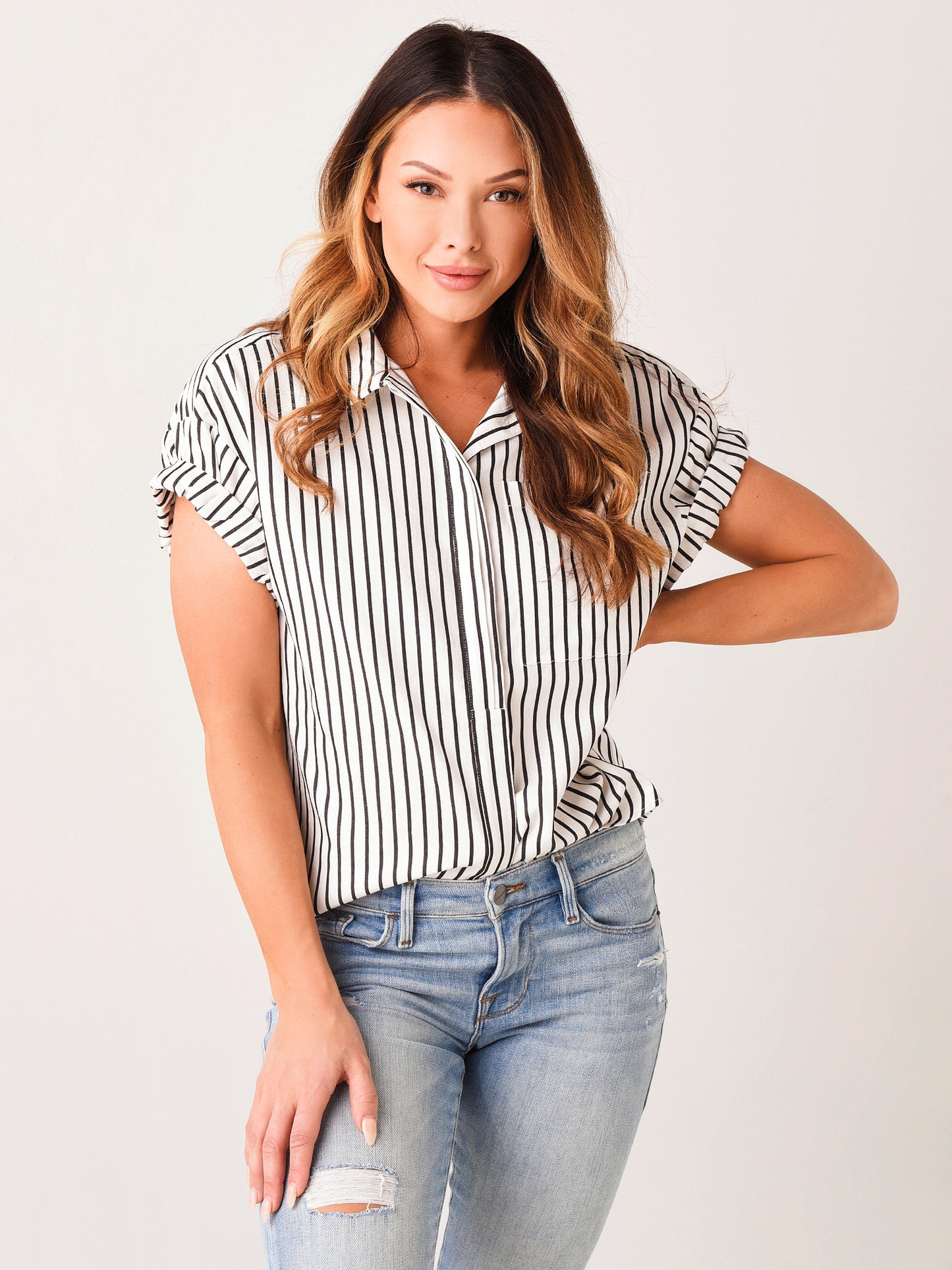 Frame Women's Sheila Pocket Shirt - Saint Bernard