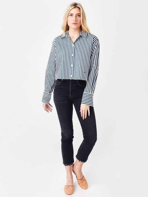 Frame Women's Cutoff Oversized Shirt