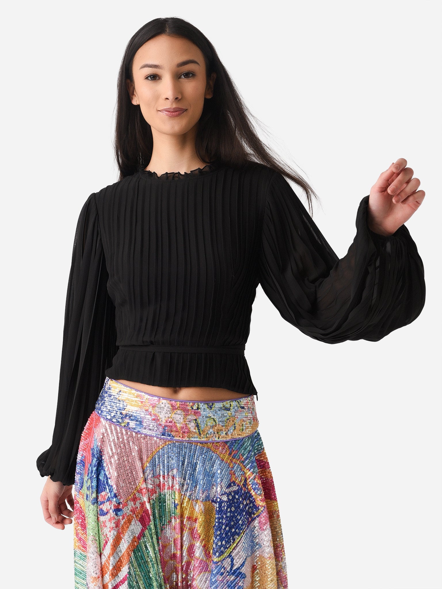 Frame Women's Waist Tie Cutout Top - Saint Bernard