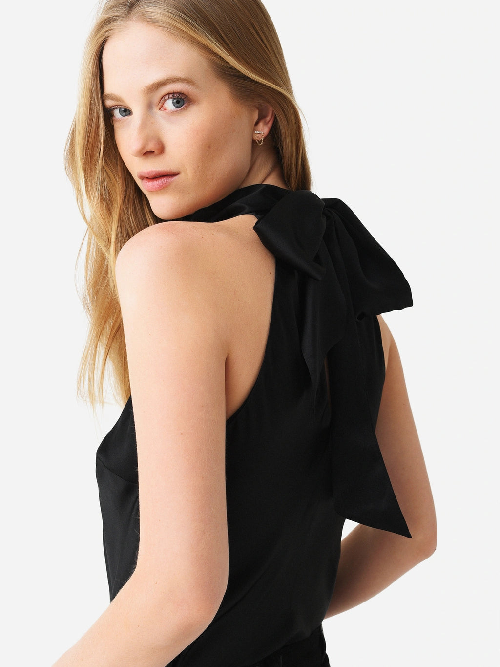 Frame Women's Draped Neck-Tie Halter Top Saint Bernard Frame Women's Draped Neck-Tie Halter Top Saint Bernard