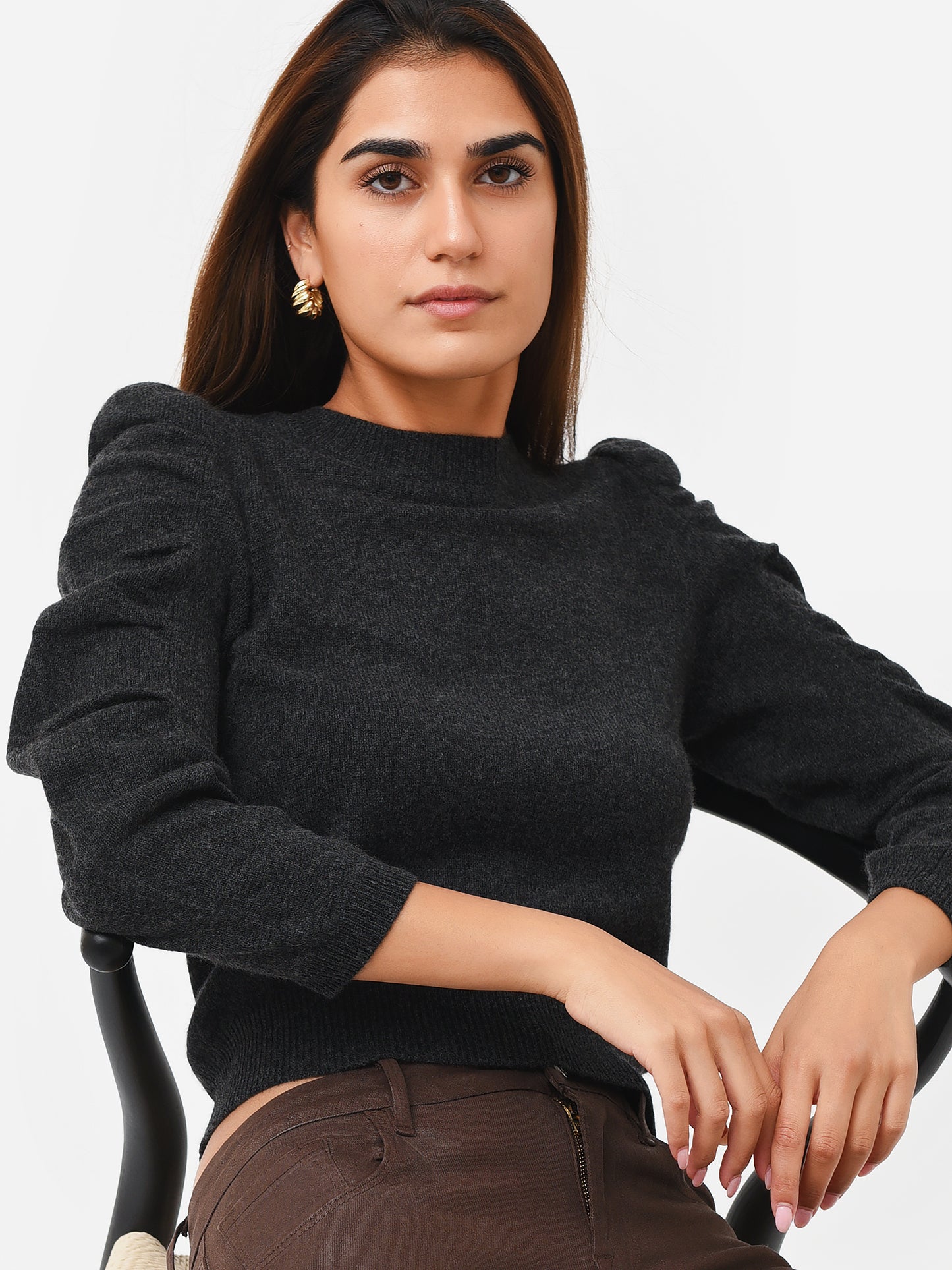 Frame Women's Shirred Sleeve Sweater