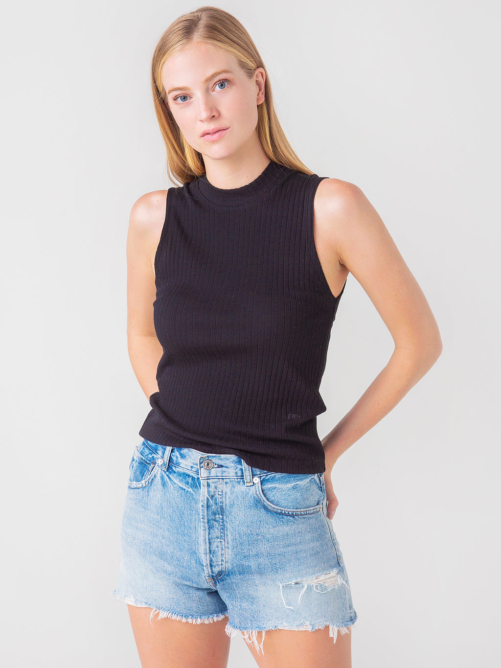 Frame Women's Rib Sleeveless Tee - Saint Bernard