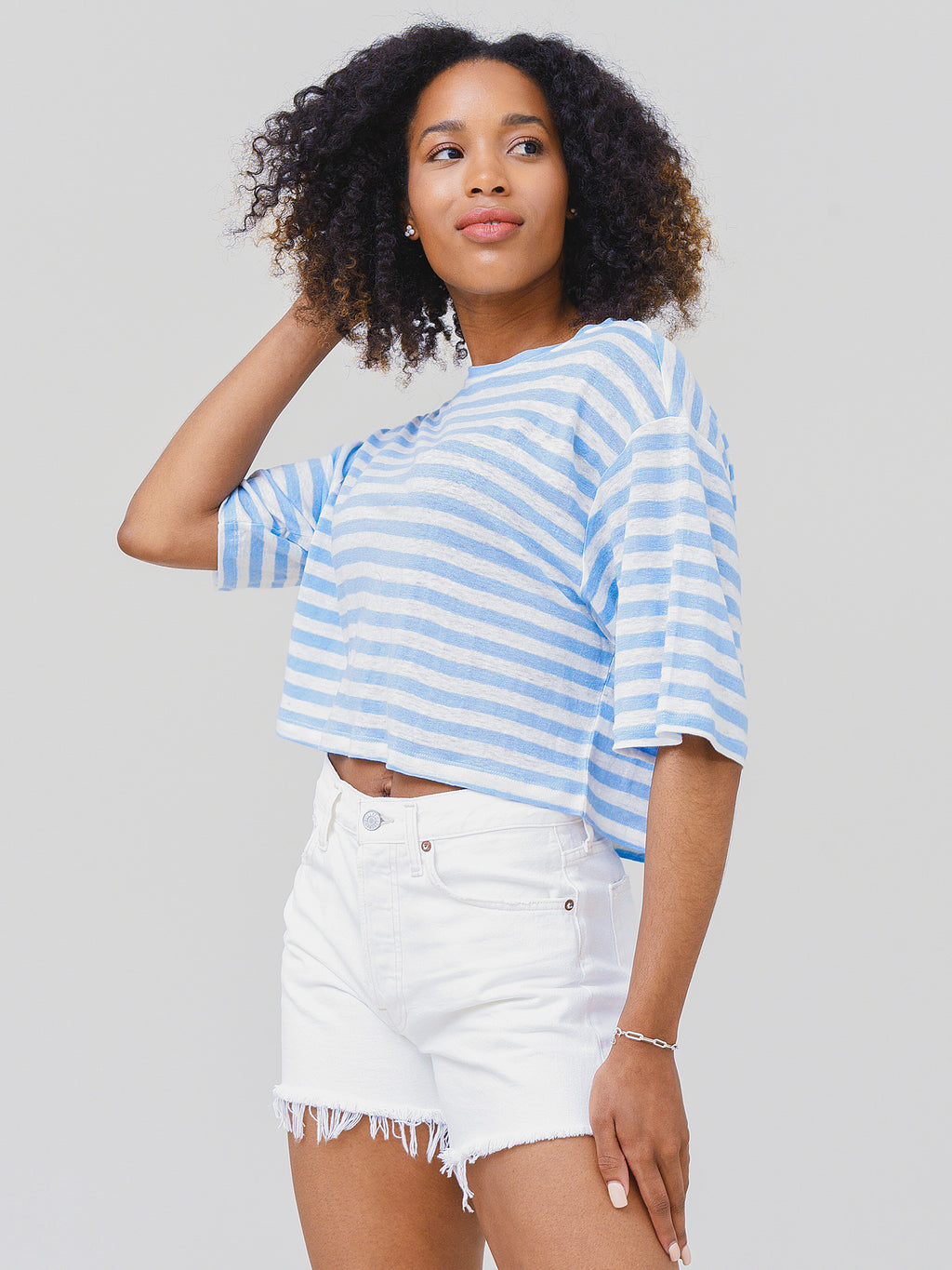Frame Women's Boxy Crop Tee - Saint Bernard