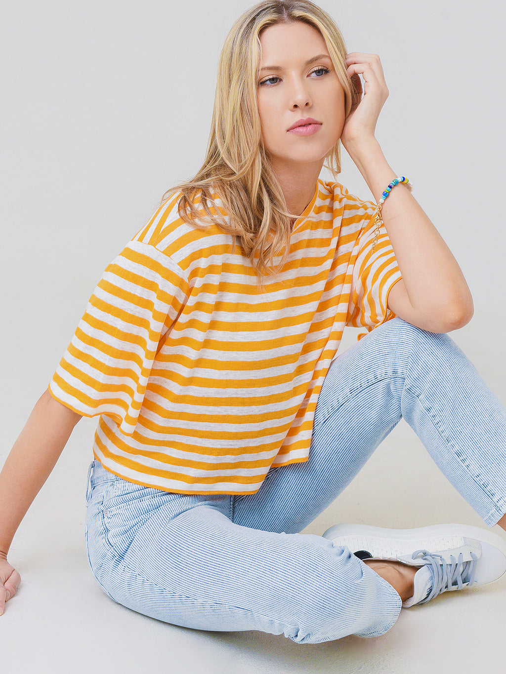 Frame Women's Boxy Crop Tee - Saint Bernard