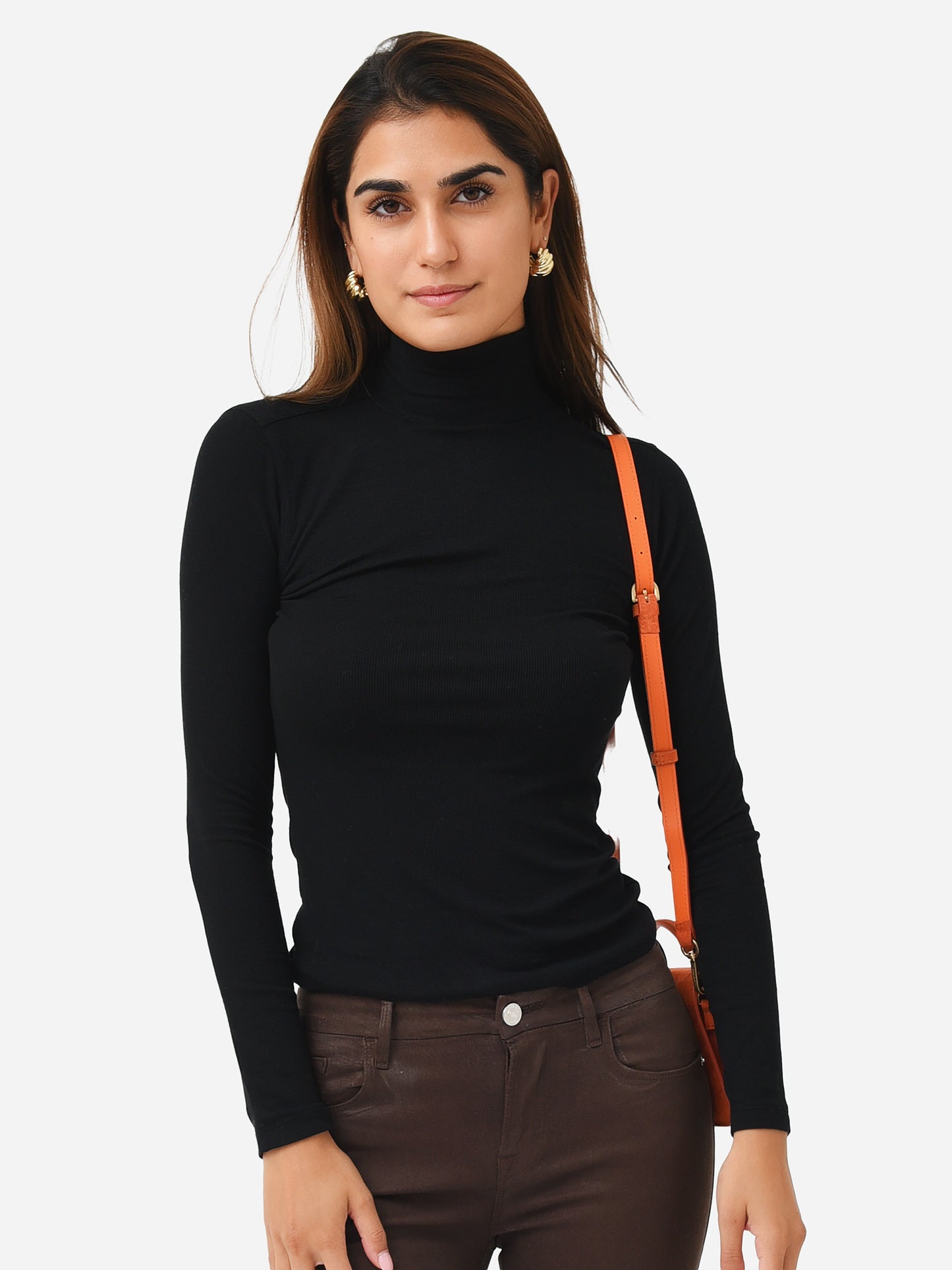 Frame Women's Rib Turtleneck Sweater - Saint Bernard