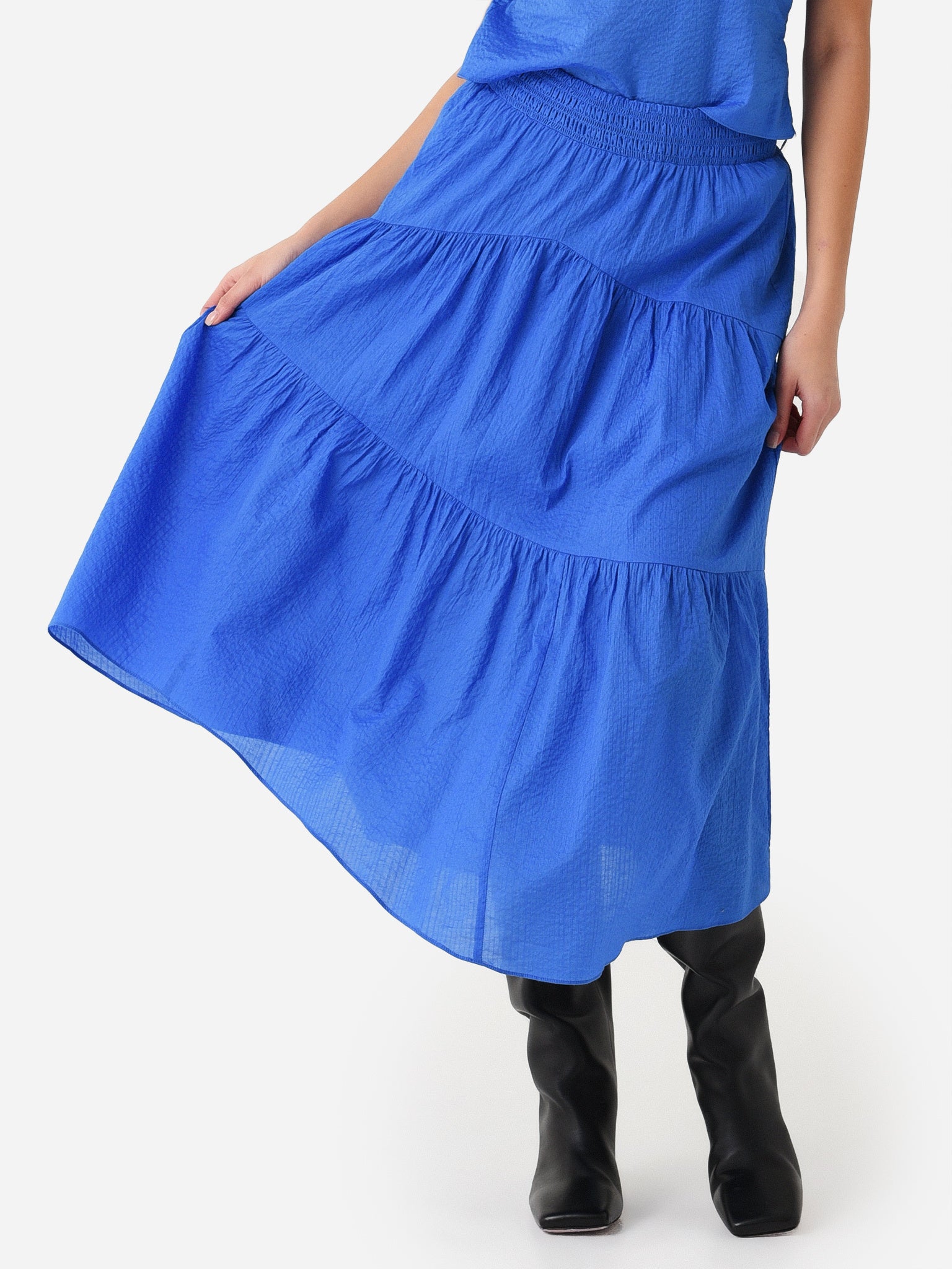Frame Women's Gathered Seam Skirt - Saint Bernard