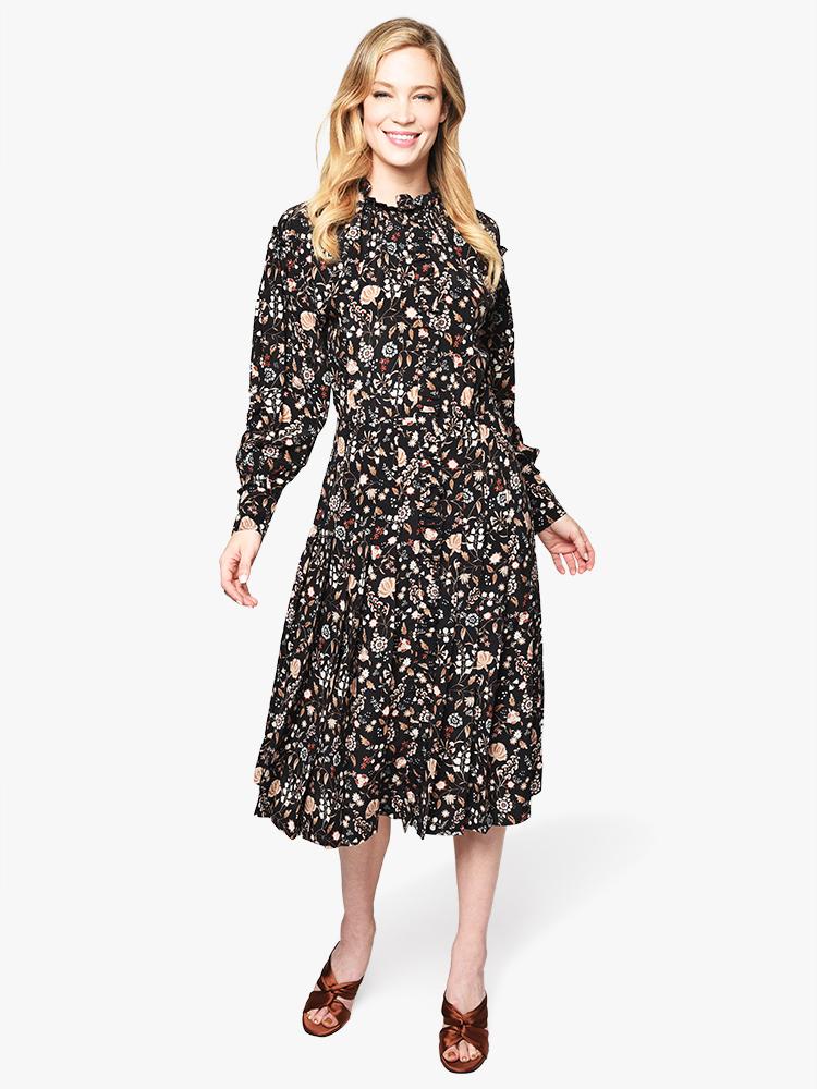 Frame Ruffle Front Dress - Saint Bernard