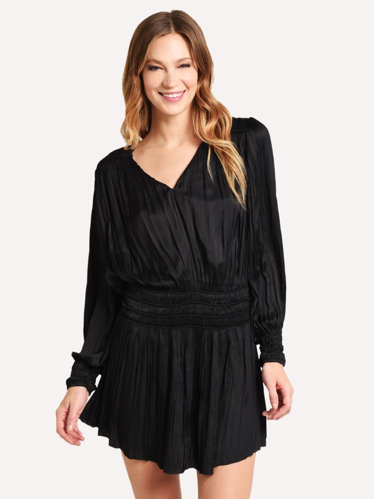 Frame Pleat V Dress - Saint Bernard