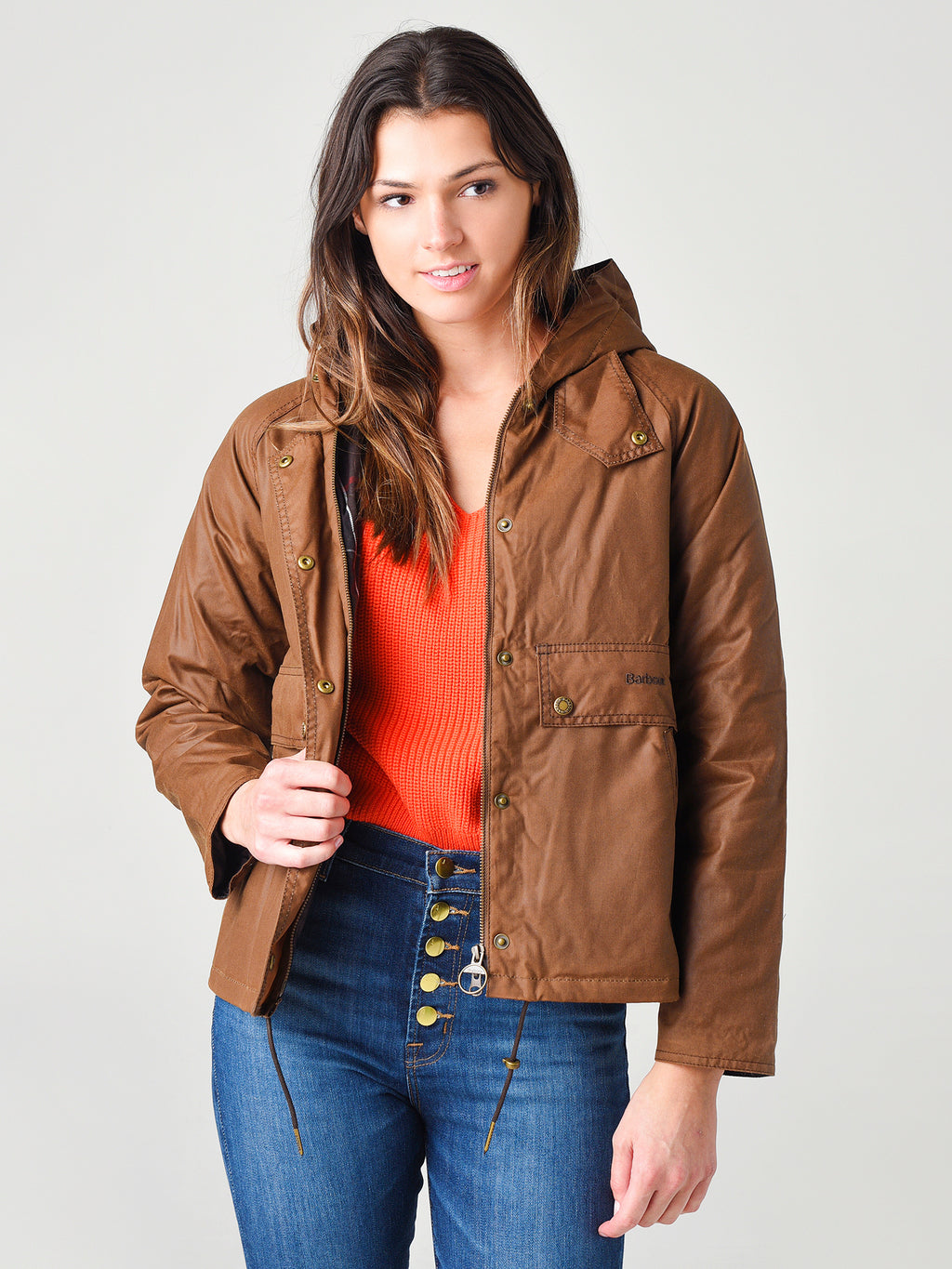 Barbour Women's Naver Waxed Jacket - Saint Bernard