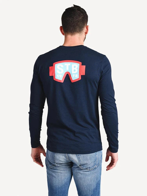 Saint Bernard Men’s Long Sleeve Ski Goggle Tee - Saint Bernard