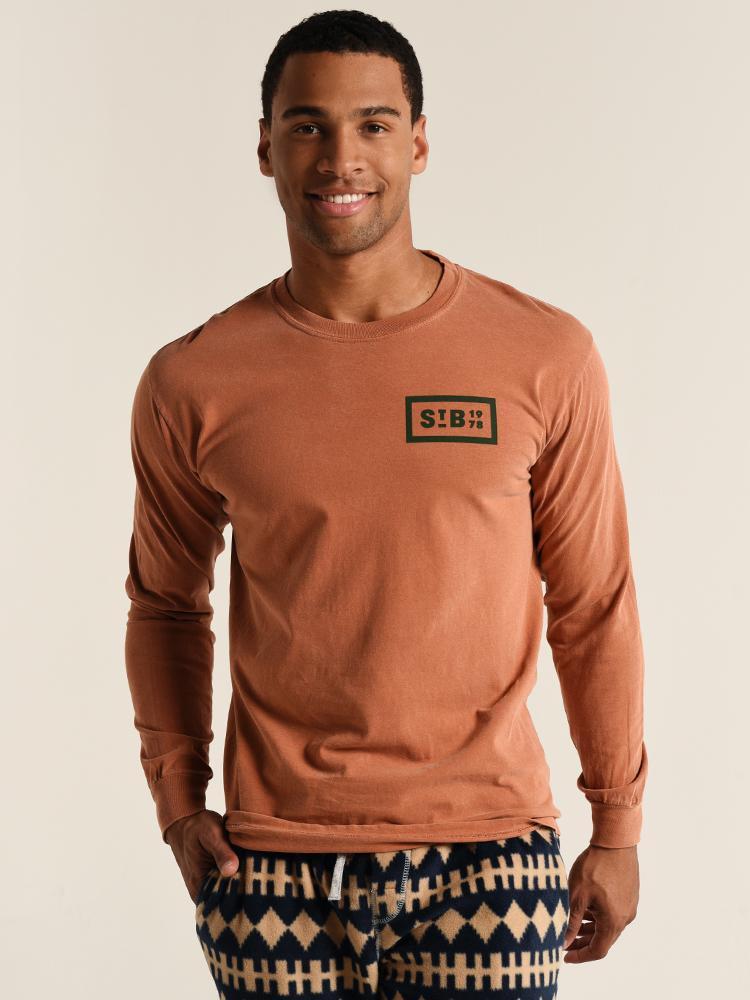 L/S VINTAGE MOUNTAIN SUNSET LOGOxBURNTORANGE-alt1