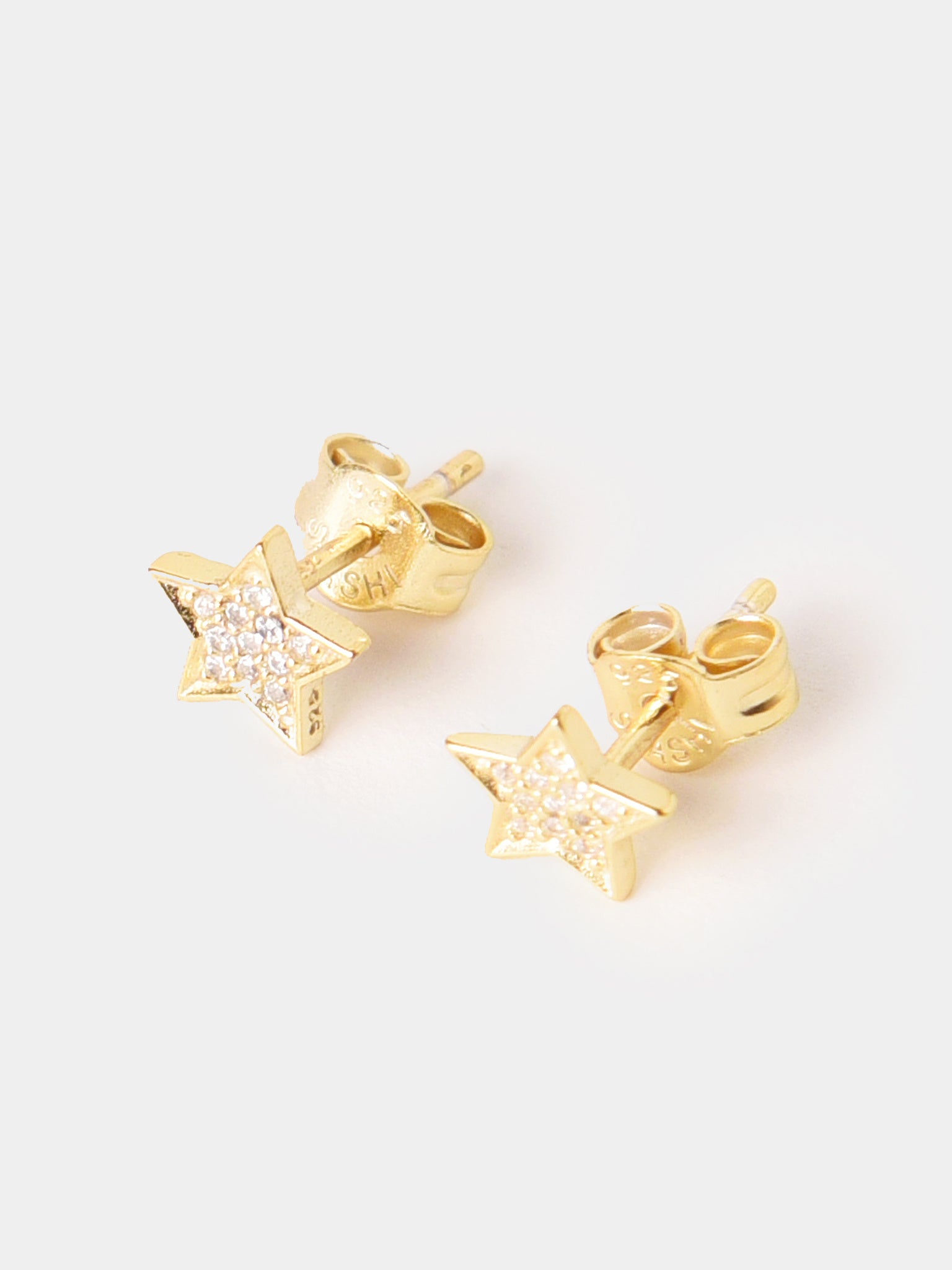 Shashi Luna Pave Stud Earring - Saint Bernard
