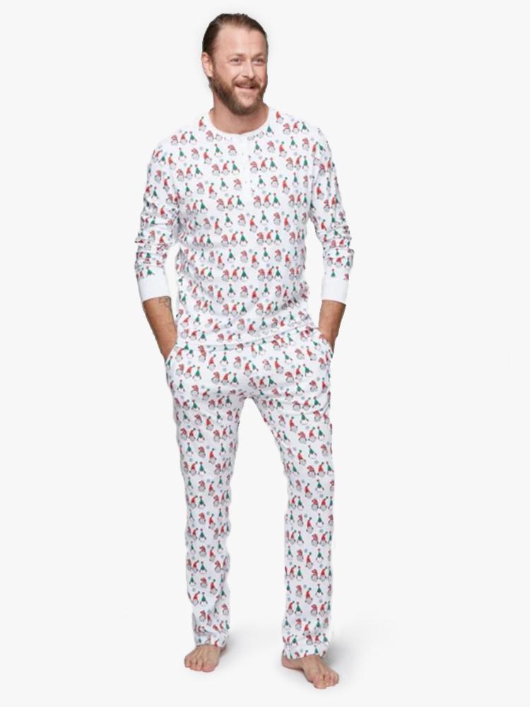 Roller Rabbit Men’s Gnoels Spencer Pajama Set - Saint Bernard
