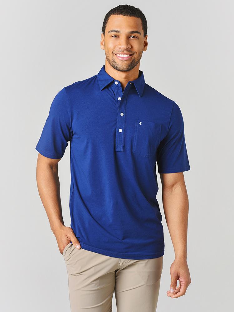 Criquet Men’s Pima Stretch Players Shirt Polo - Saint Bernard