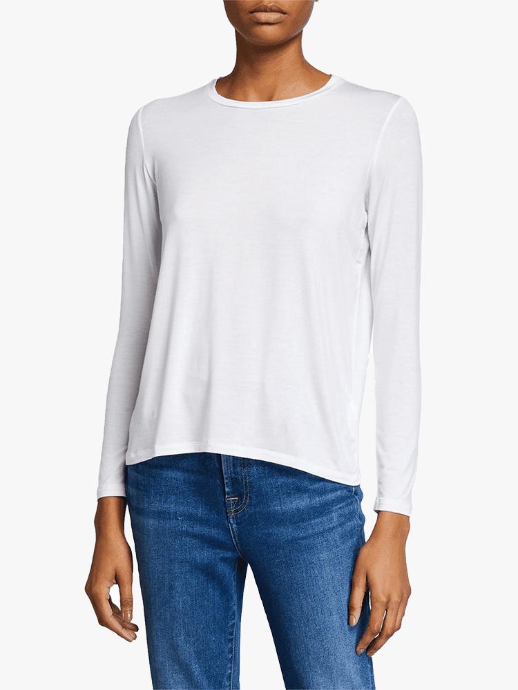 Majestic Long Sleeve Crew With Back Pleat - Saint Bernard