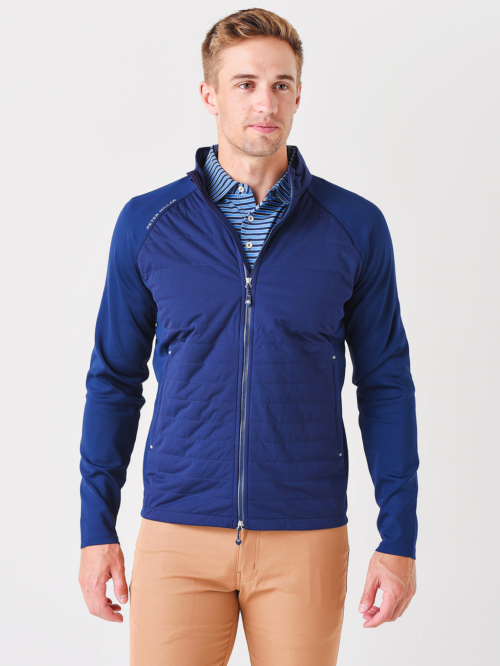 Peter Millar Crown Sport Men's Hyperlight Merge Hybrid Jacket - Saint Bernard