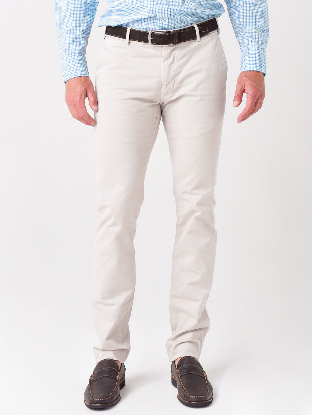 Peter Millar Collection Men's Concorde Garment Dyed Flat-Front Trouser - Saint Bernard
